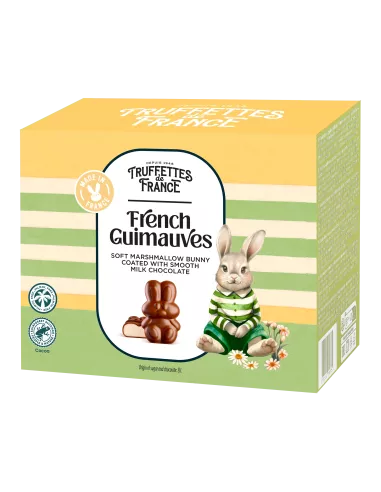 Lapins guimauves enrobés de chocolat au lait