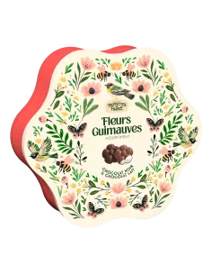 Boite fer Fleur assortiment Fleur guimauve