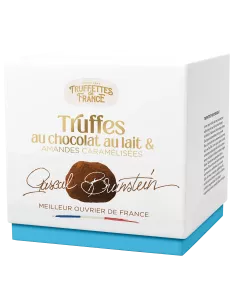 Trufas de chocolate con leche y almendras caramelizadas