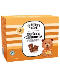 Oursons guimauves nappage caramel enrobés de chocolat au...