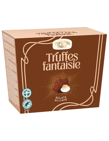 Truffes fantaisie au éclats au café
