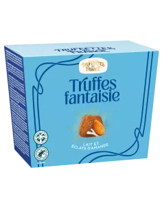Truffes fantaisie lait et éclats d’amandes