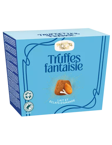 Truffes fantaisie lait et éclats d’amandes