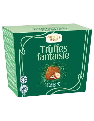 Truffes Fantaisie lait et éclats de noisette
