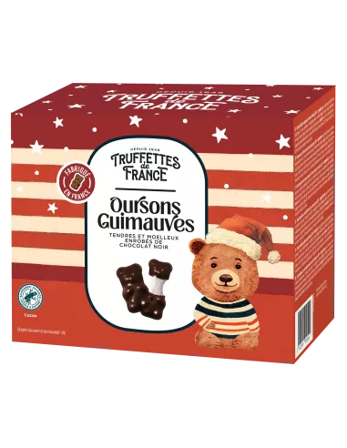 Oursons Guimauves enrobés de Chocolat Noir